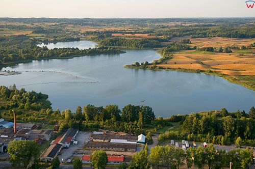 LOTNICZE. Polska, warm-maz. Morag, jezioro Skiertag.